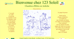Desktop Screenshot of 123soleils.info
