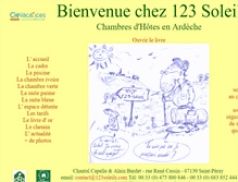 Tablet Screenshot of 123soleils.info
